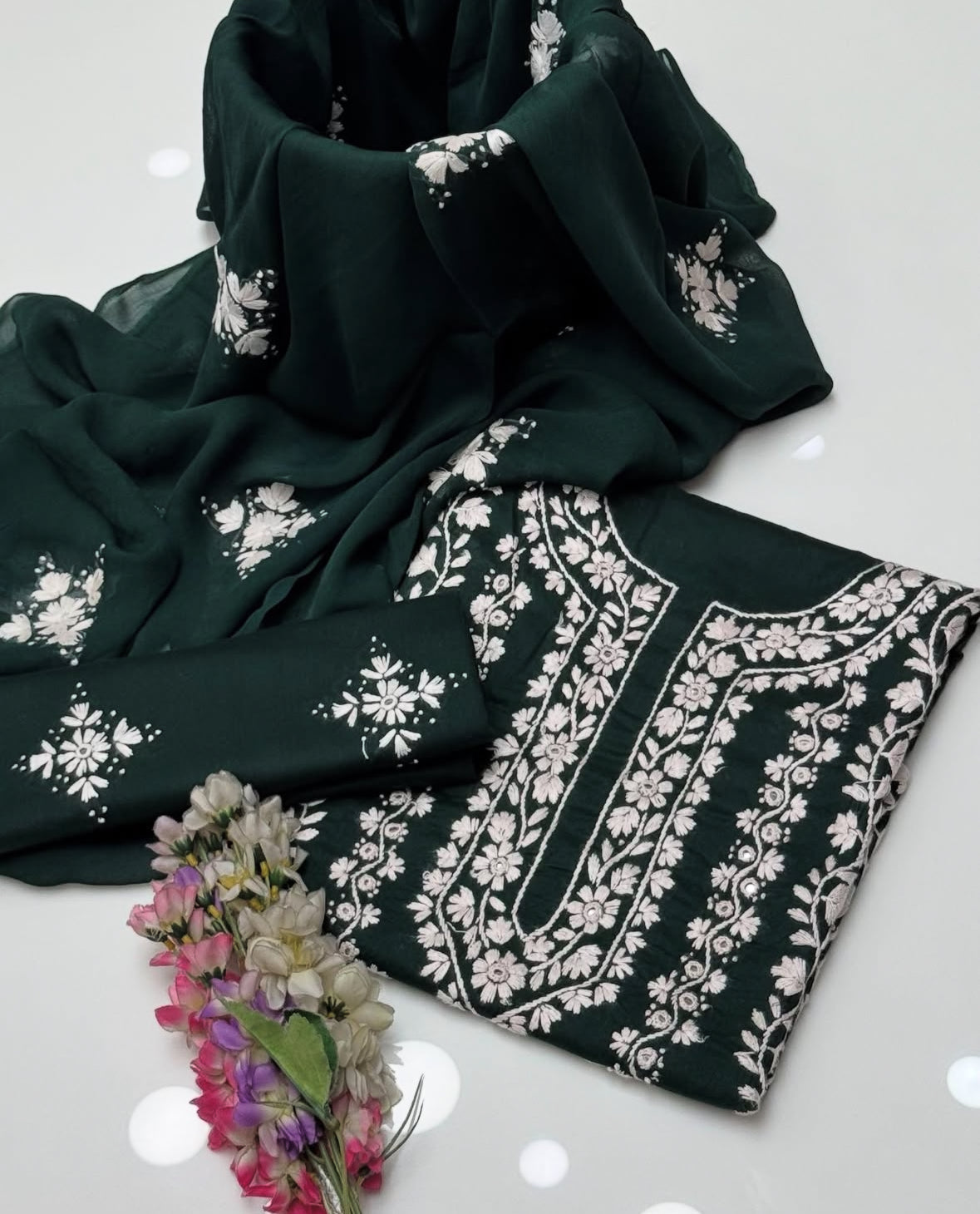 Pakka Tanka & Original Mirror Work | Unstitched 3 Piece