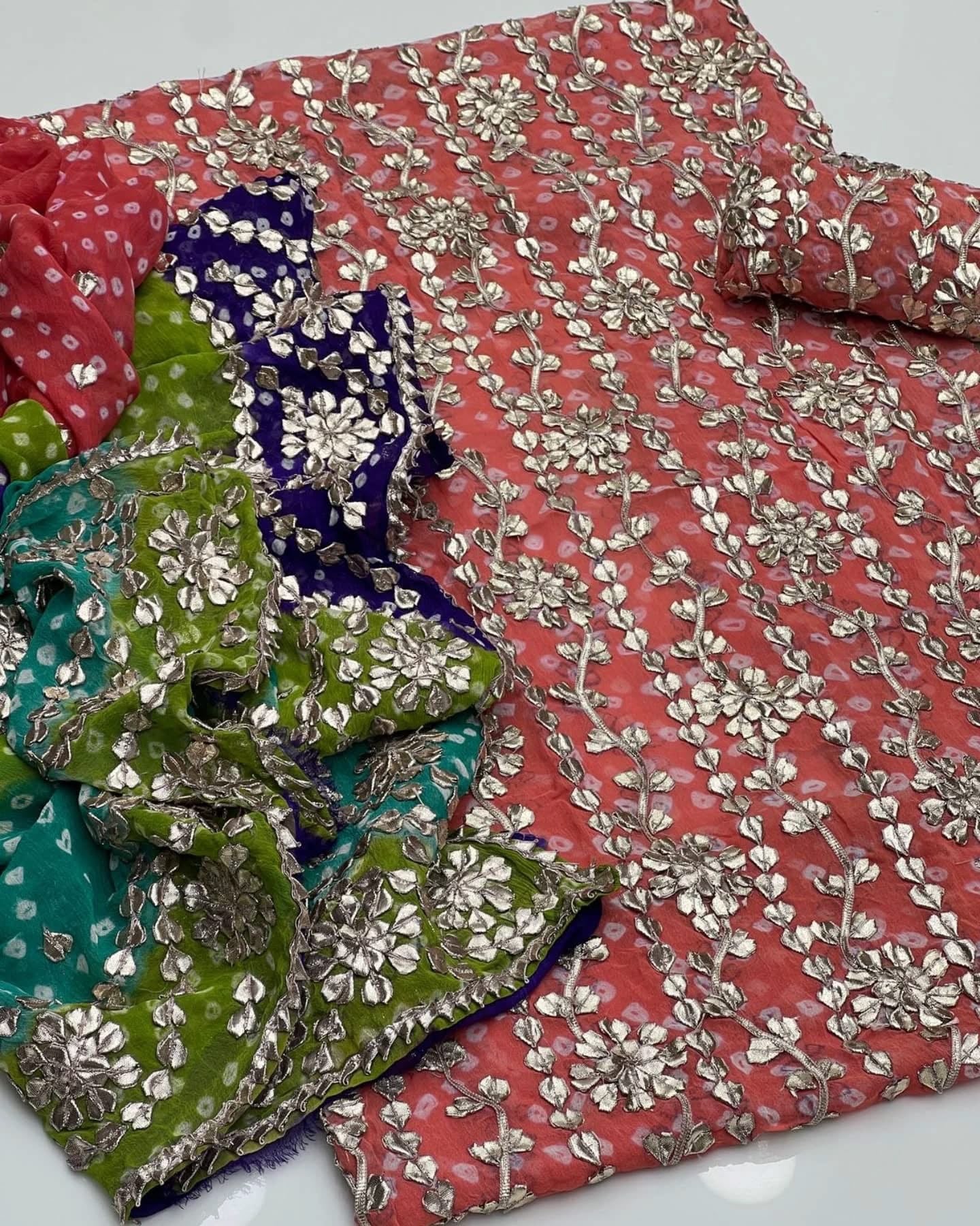 Chunari Gotta Work | Unstitched Shirt Dupatta 2 Piece