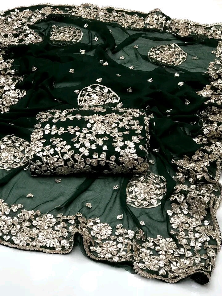 LCD Gotta Kinari Work | Unstitched Shirt Dupatta 2 Piece