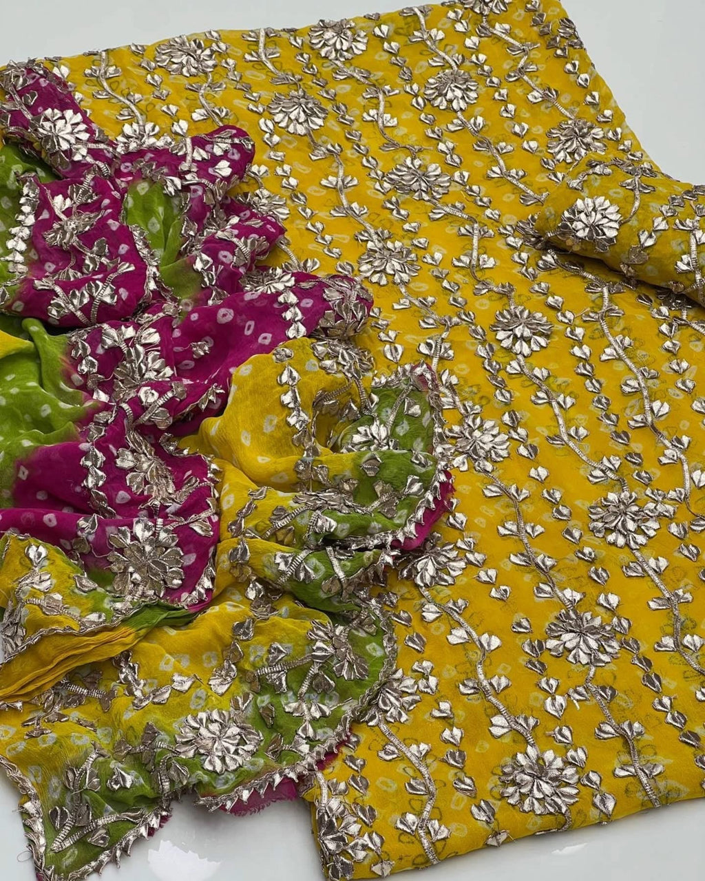 Chunari Gotta Work | Unstitched Shirt Dupatta 2 Piece