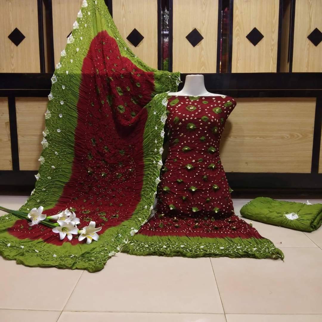 Chunari Linen | Unstitched Shirt Dupatta Trouser 3 Piece