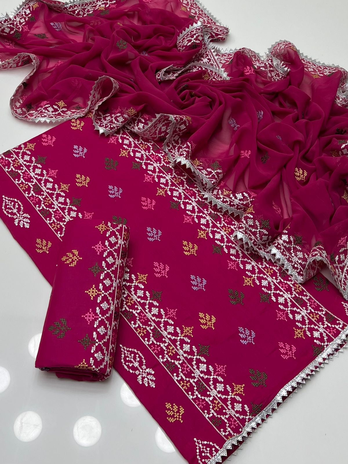 Cross Stitch Lawn | Unstitched Shirt Dupatta Trouser 3 Piece