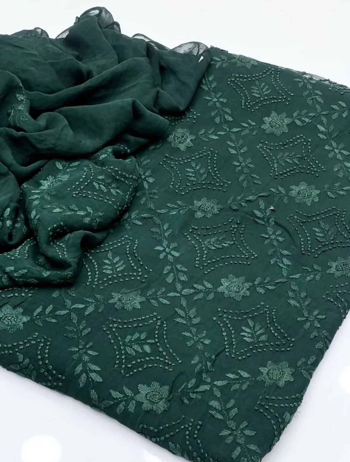 Pakka Boor Embroidery | Unstitched Shirt Dupatta 2 Piece