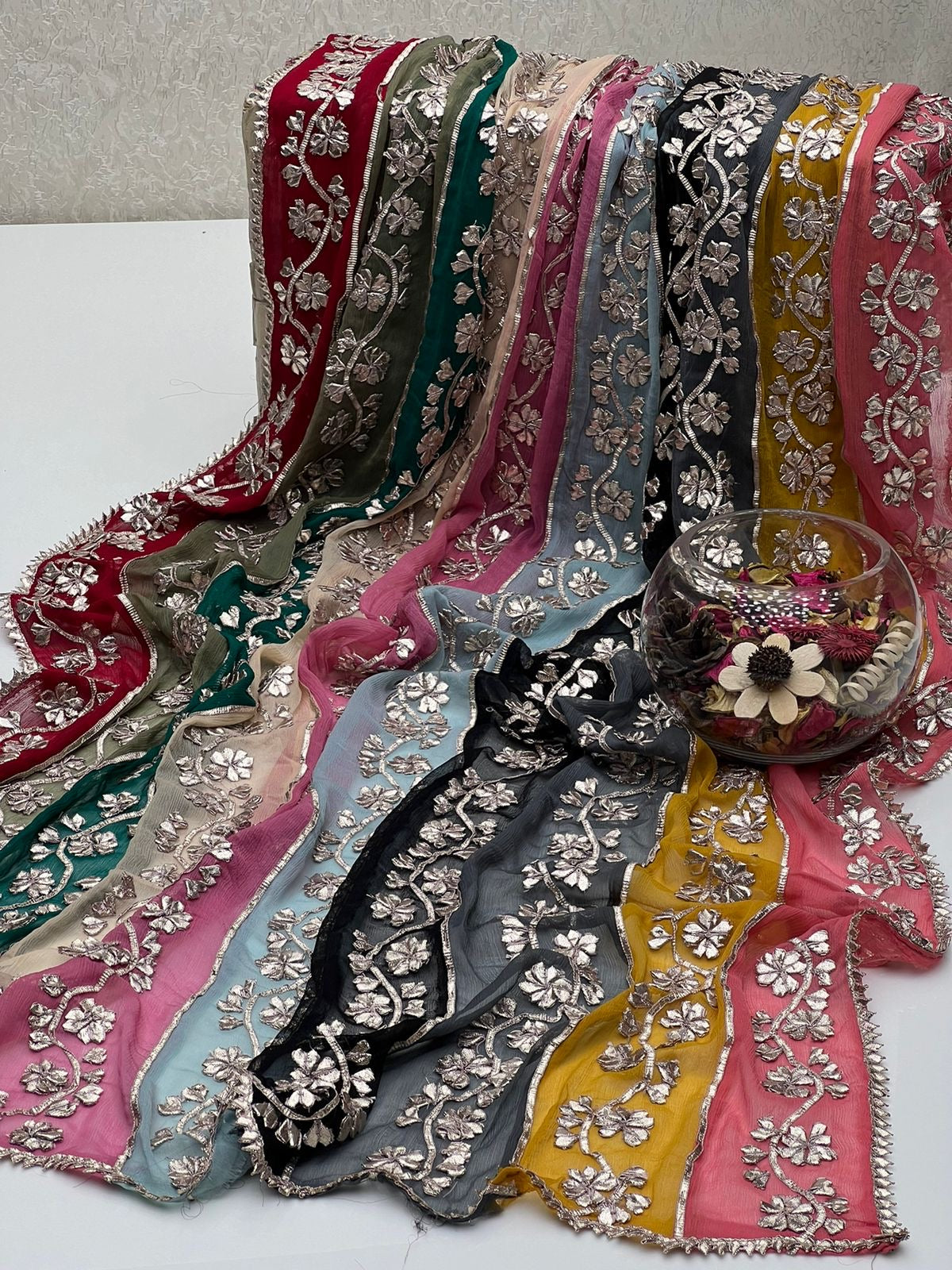 Multi Gotta Lahriya Dupatta