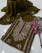 Gotta Kinari Work | Unstitched Shirt Dupatta 2 Piece