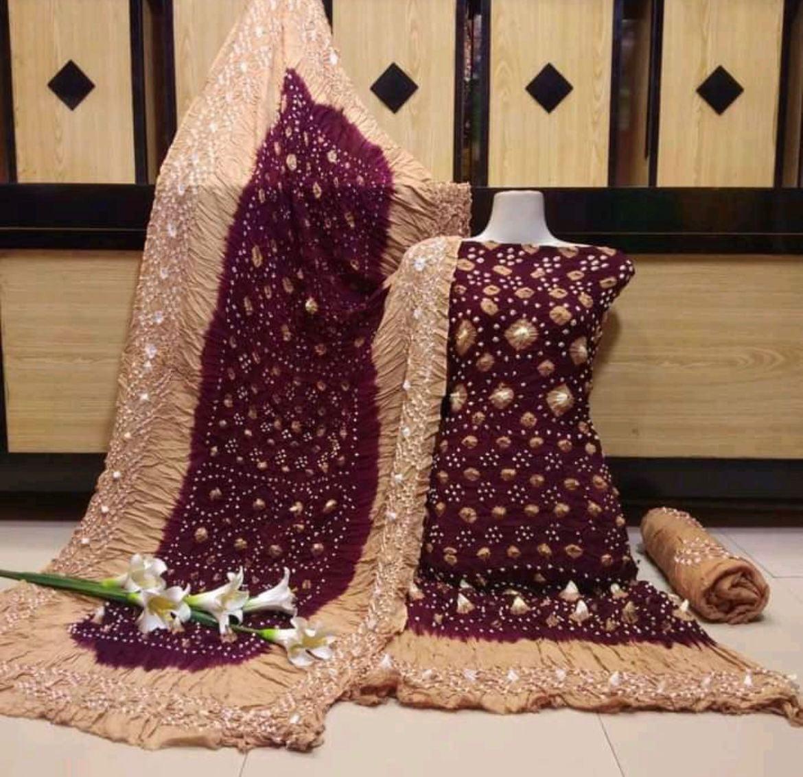 Chunari Linen | Unstitched Shirt Dupatta Trouser 3 Piece