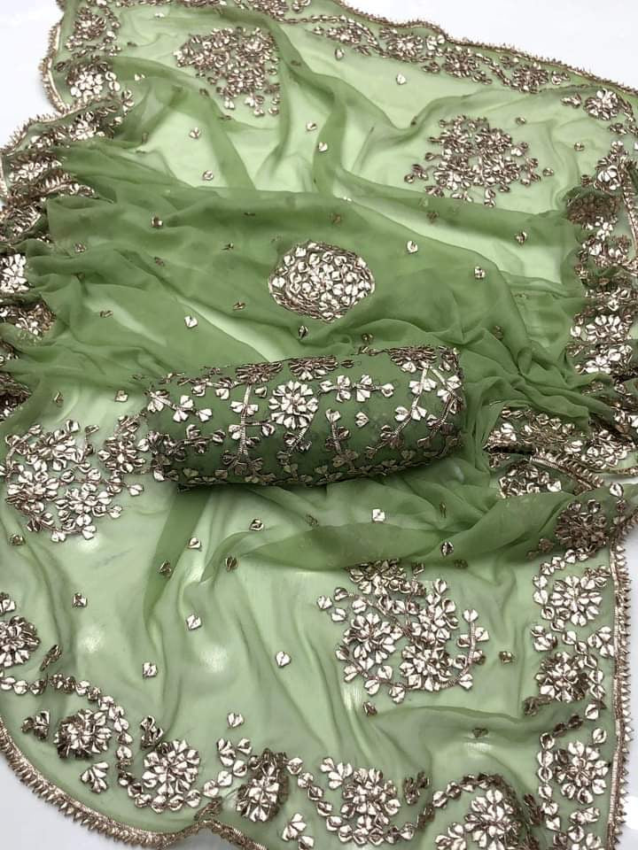 LCD Gotta Kinari Work | Unstitched Shirt Dupatta 2 Piece