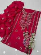 Gotta Kinari Work | Unstitched Shirt Dupatta 2 Piece