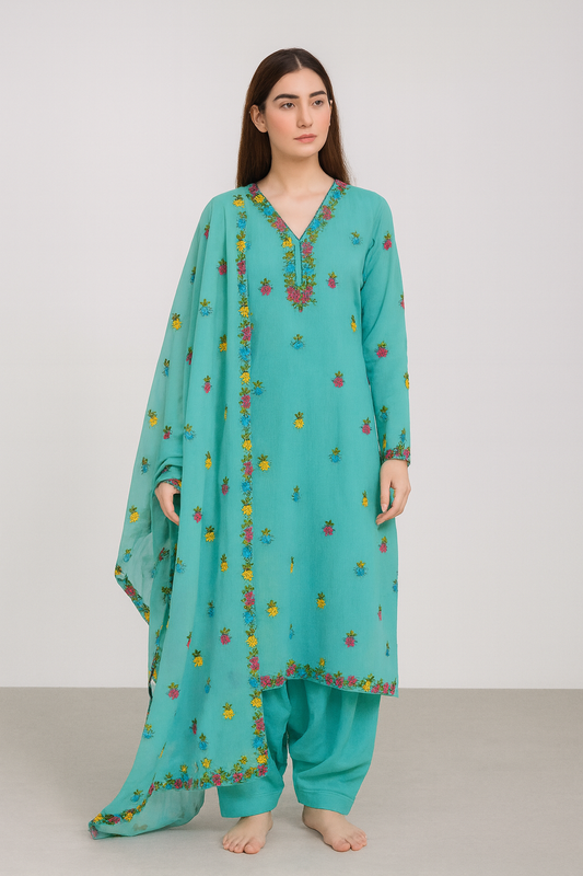 Ribbon Work | Unstitched Shirt Dupatta 2 Piece