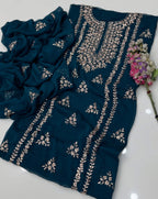 Gotta Kinari Work | Unstitched Shirt Dupatta 2 Piece