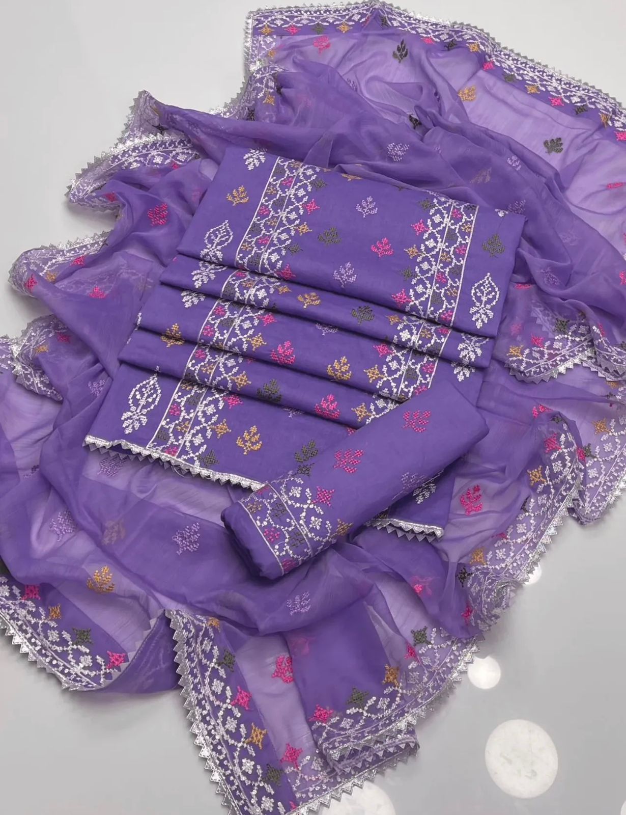 Cross Stitch Lawn | Unstitched Shirt Dupatta Trouser 3 Piece