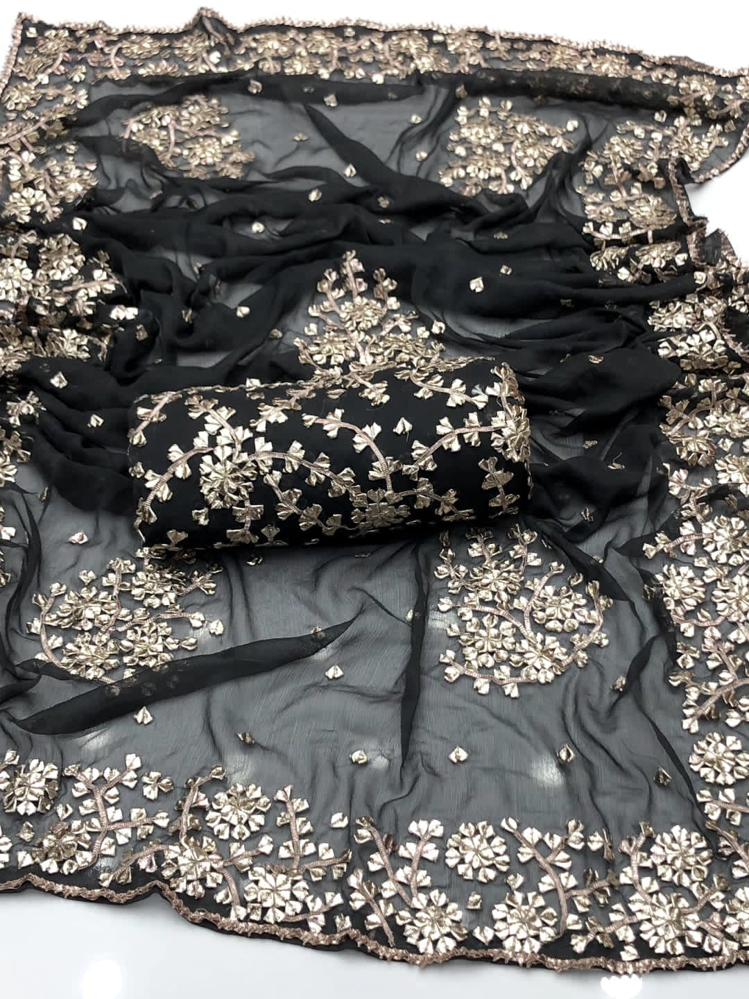 LCD Gotta Kinari Work | Unstitched Shirt Dupatta 2 Piece