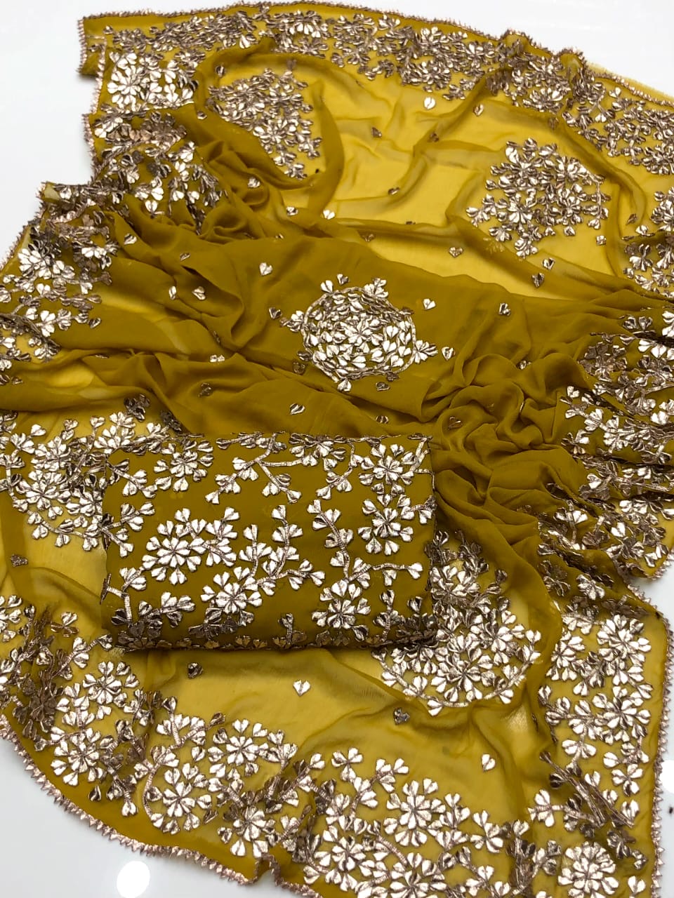 LCD Gotta Kinari Work | Unstitched Shirt Dupatta 2 Piece