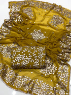 LCD Gotta Kinari Work | Unstitched Shirt Dupatta 2 Piece