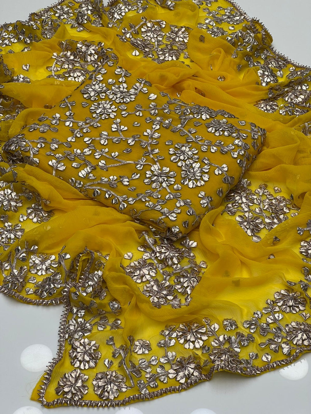 LCD Gotta Kinari Work | Unstitched Shirt Dupatta 2 Piece