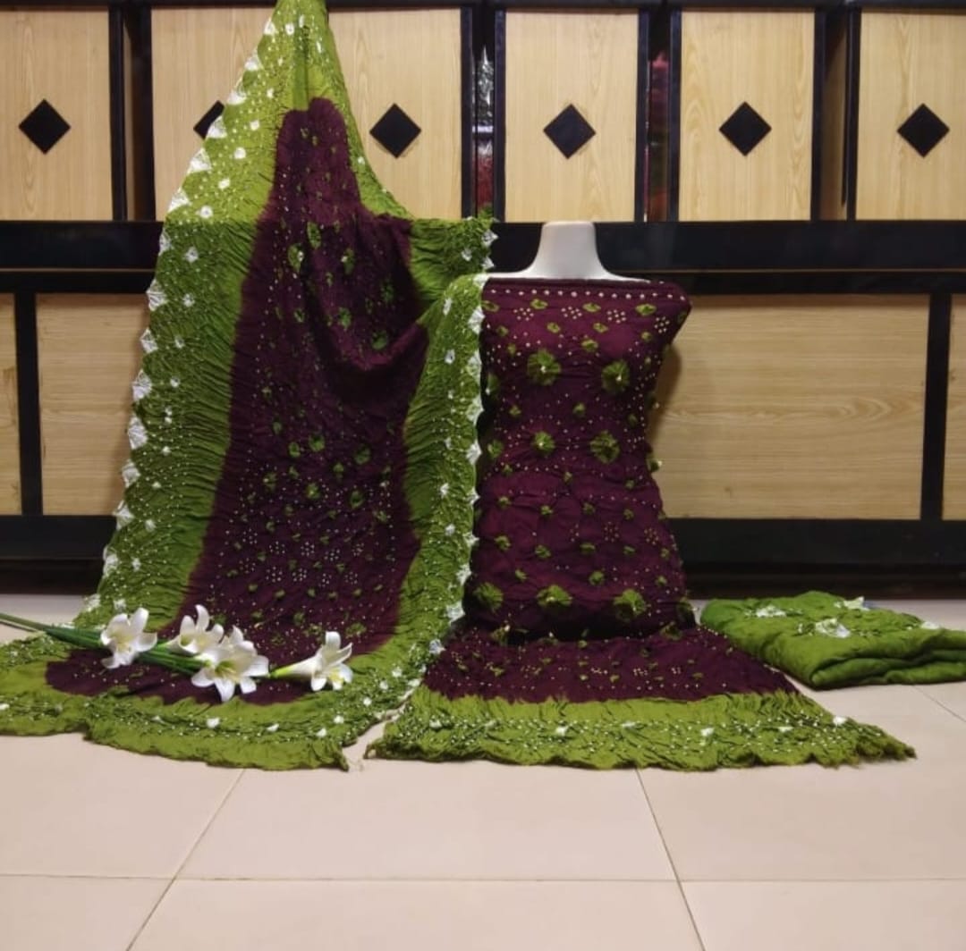 Chunari Linen | Unstitched Shirt Dupatta Trouser 3 Piece