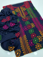 Afghani Tanka Embroidery | Unstitched Shirt Dupatta 2 Piece