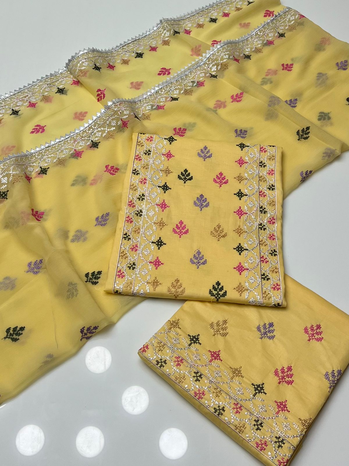 Cross Stitch Lawn | Unstitched Shirt Dupatta Trouser 3 Piece
