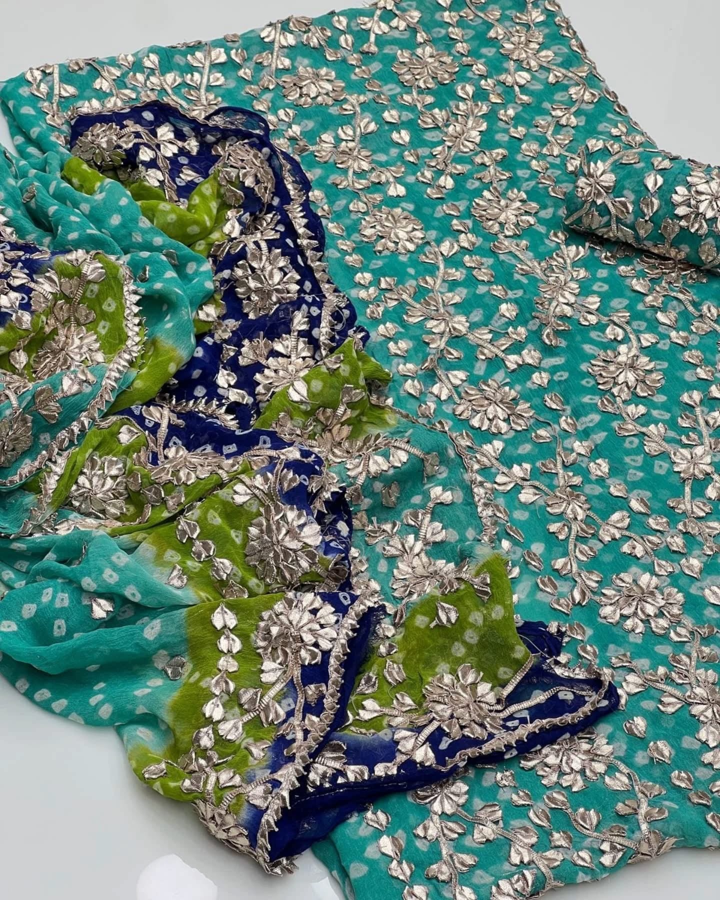 Chunari Gotta Work | Unstitched Shirt Dupatta 2 Piece