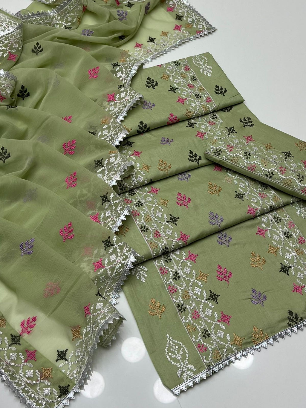Cross Stitch Lawn | Unstitched Shirt Dupatta Trouser 3 Piece