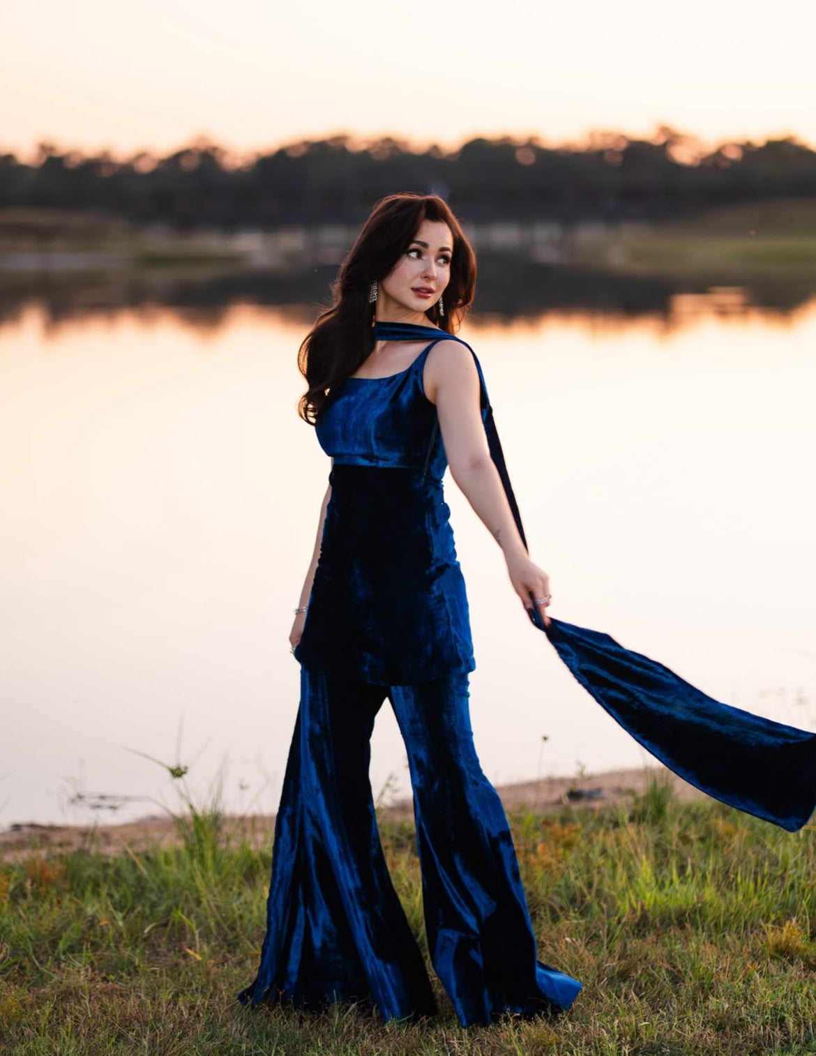 Self Micro 6000 Velvet | Unstitched Shirt Trouser 2 Piece