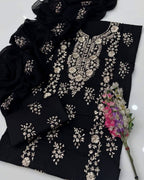 Lawn Gotta Kinari Work | Unstitched Shirt Dupatta Trouser 3 Piece