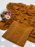 Shadow Mirror Work | Unstitched Shirt Dupatta 2 Piece