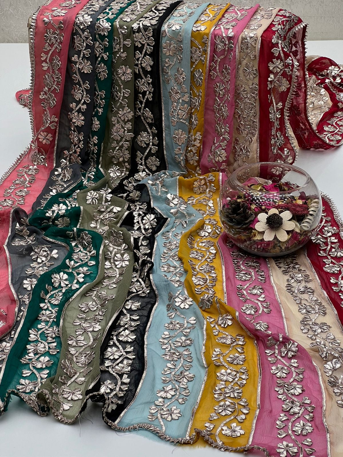 Multi Gotta Lahriya Dupatta