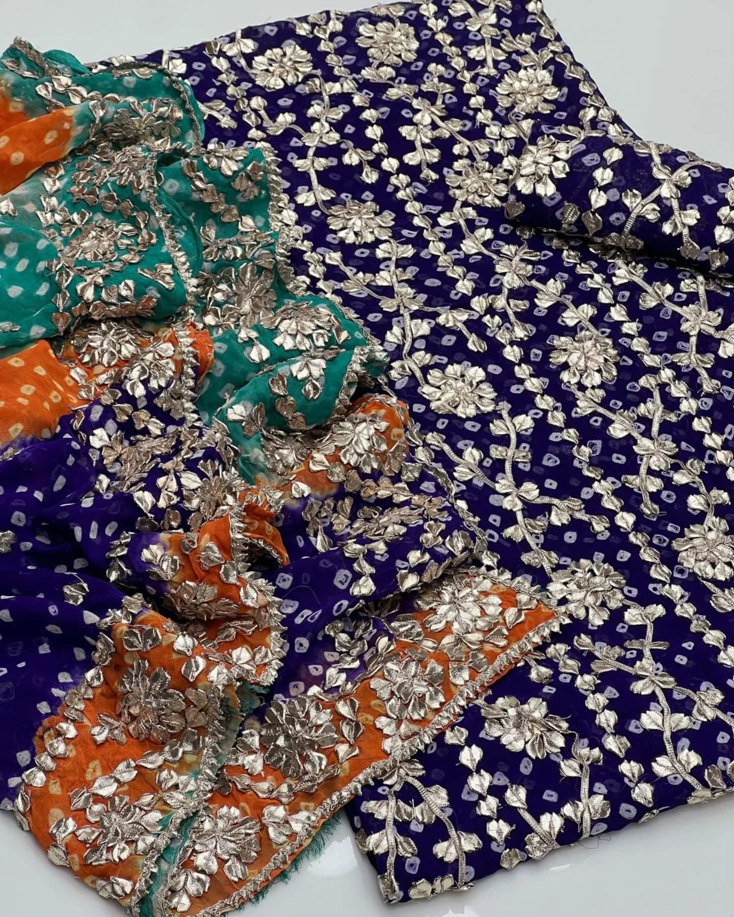 Chunari Gotta Work | Unstitched Shirt Dupatta 2 Piece