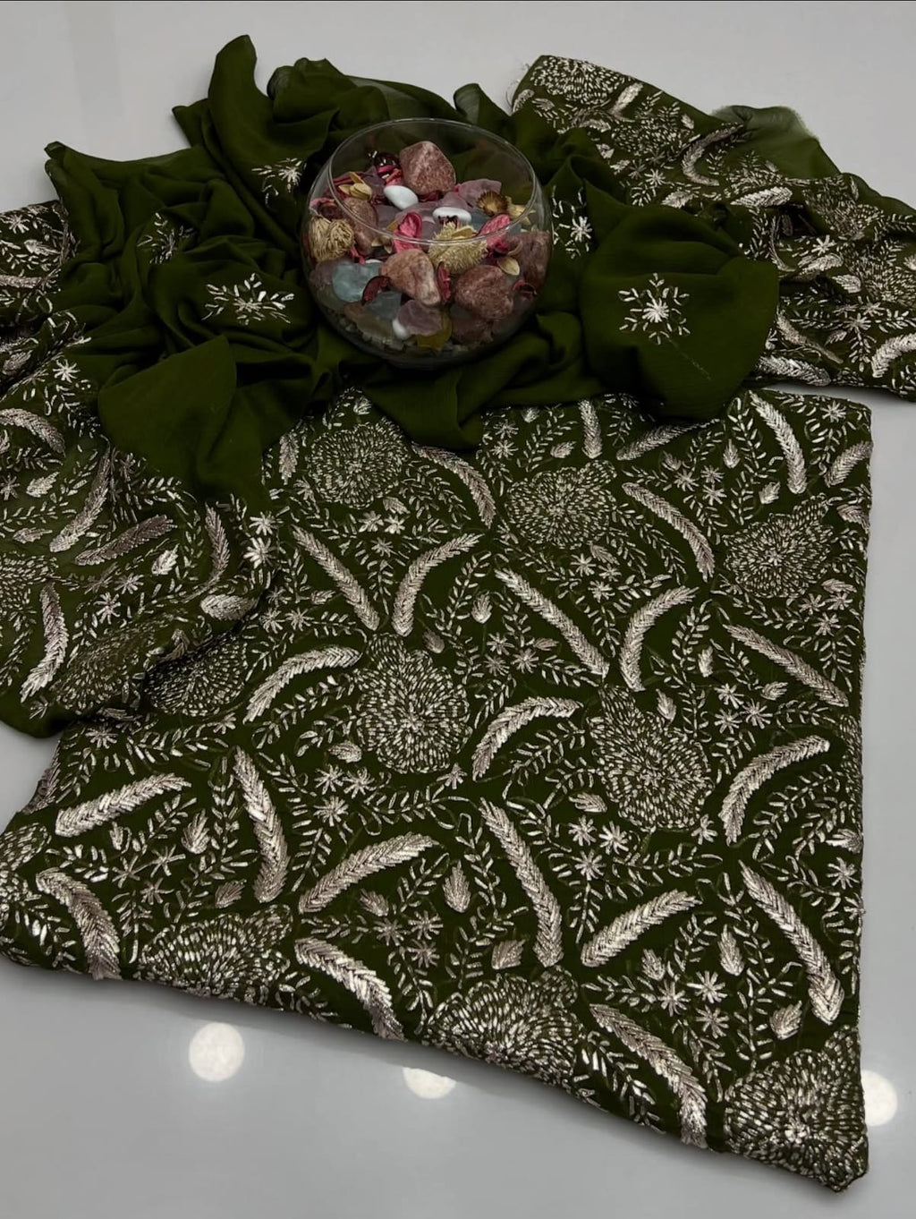 Pressed Sui Gotta Work | Unstitched Shirt Dupatta 2 Piece