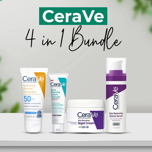 CeraVe 4-in-1 Skincare Kit | Healthy, Glowing Skin Made Easy