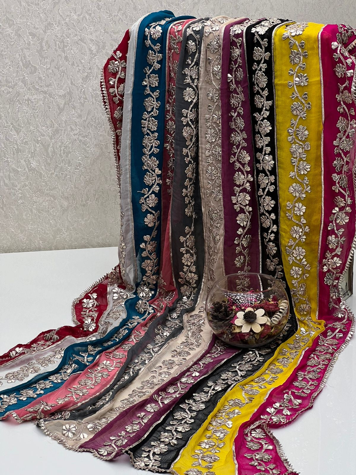 Multi Gotta Lahriya Dupatta