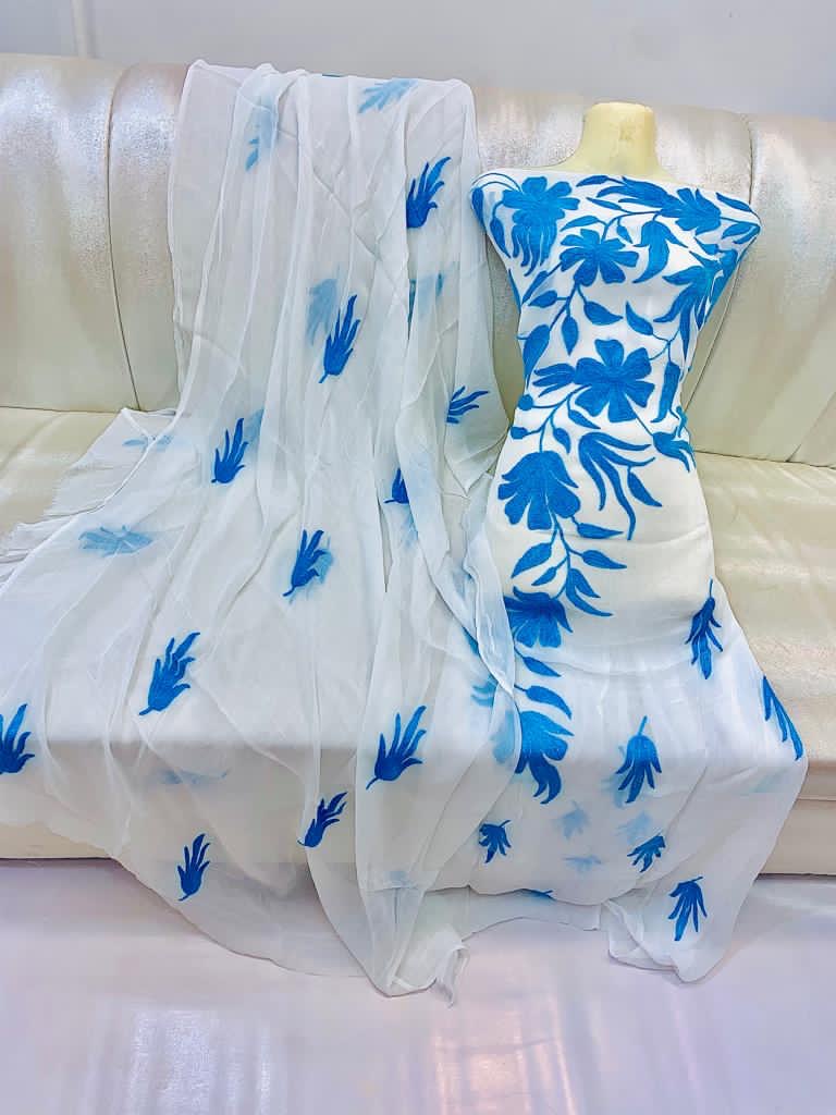 Aar Embroidery | Unstitched Shirt Dupatta 2 Piece