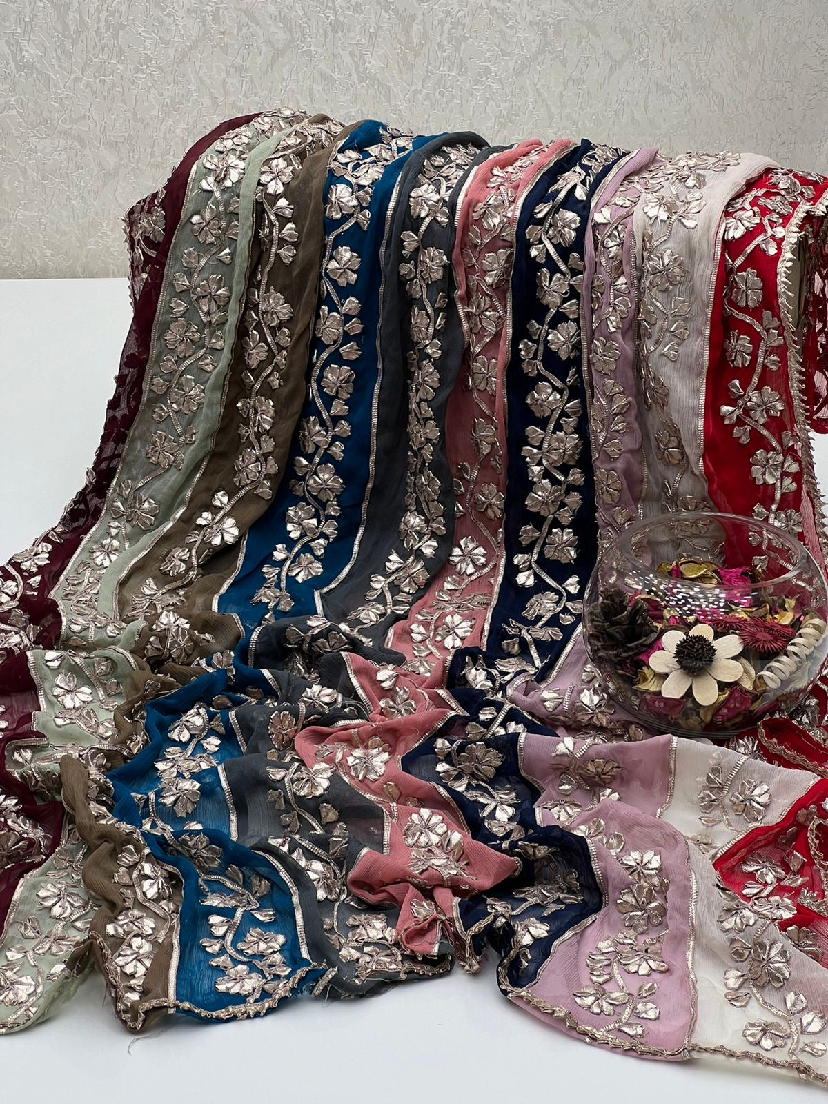 Multi Gotta Lahriya Dupatta