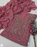 Gotta Kinari Work | Unstitched Shirt Dupatta 2 Piece