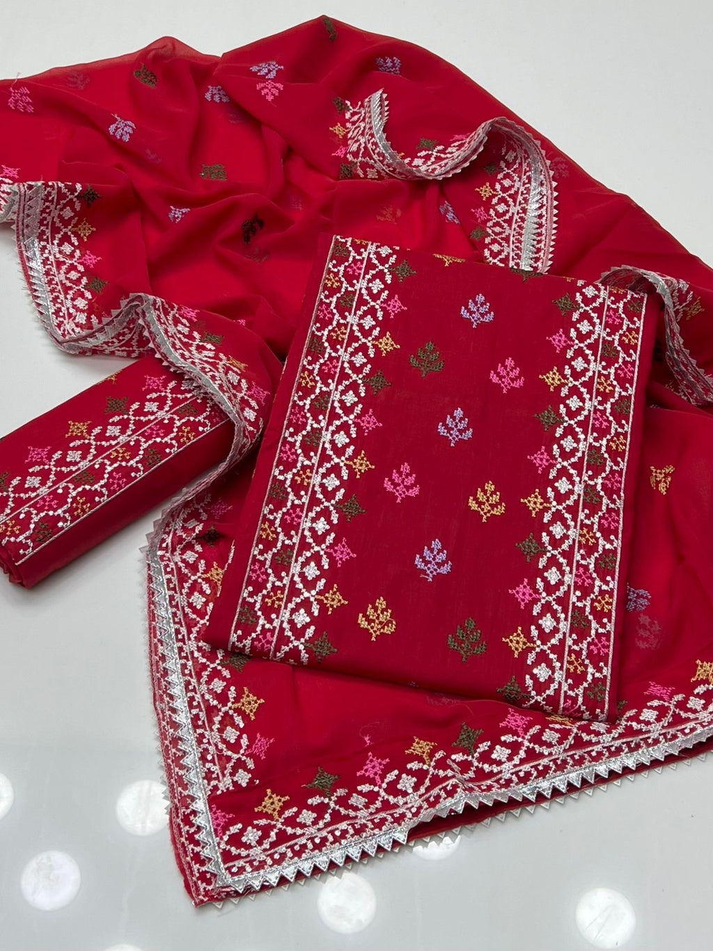 Cross Stitch Lawn | Unstitched Shirt Dupatta Trouser 3 Piece