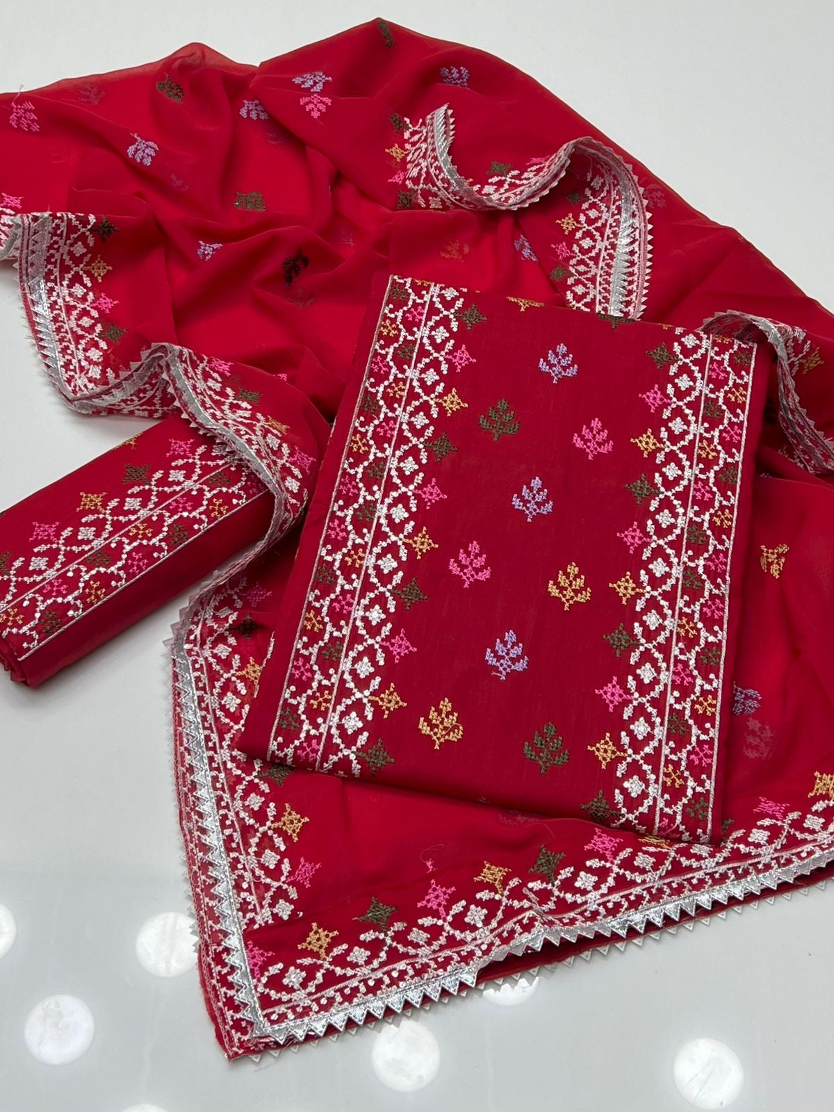 Cross Stitch Lawn | Unstitched Shirt Dupatta Trouser 3 Piece