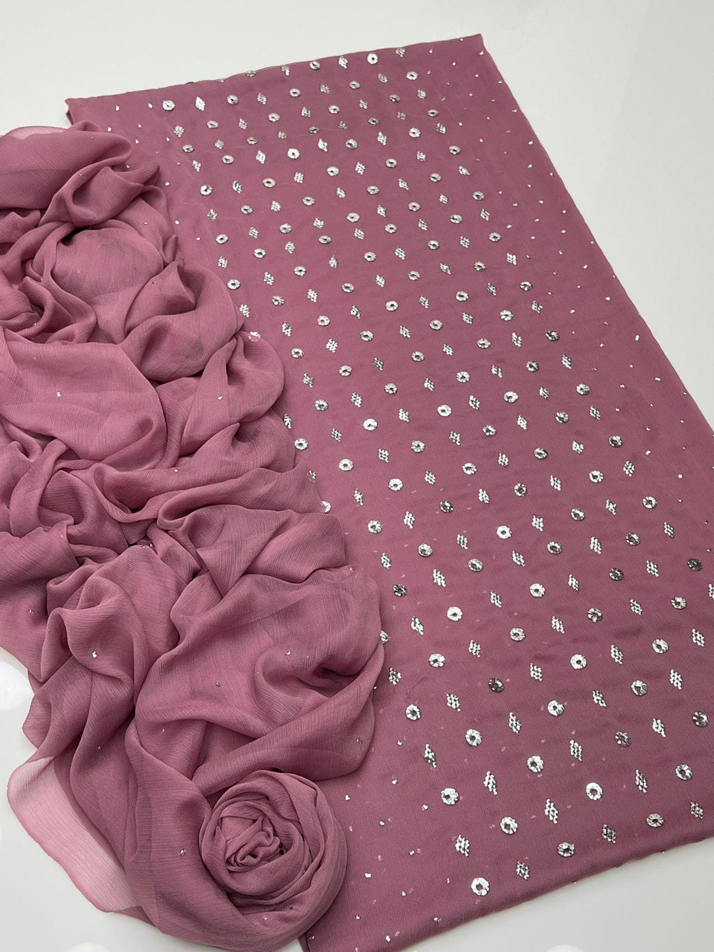 Ring Mukesh | Unstitched Shirt Dupatta 2 Piece