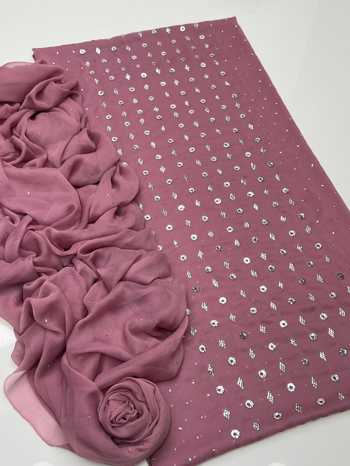 Ring Mukesh | Unstitched Shirt Dupatta 2 Piece