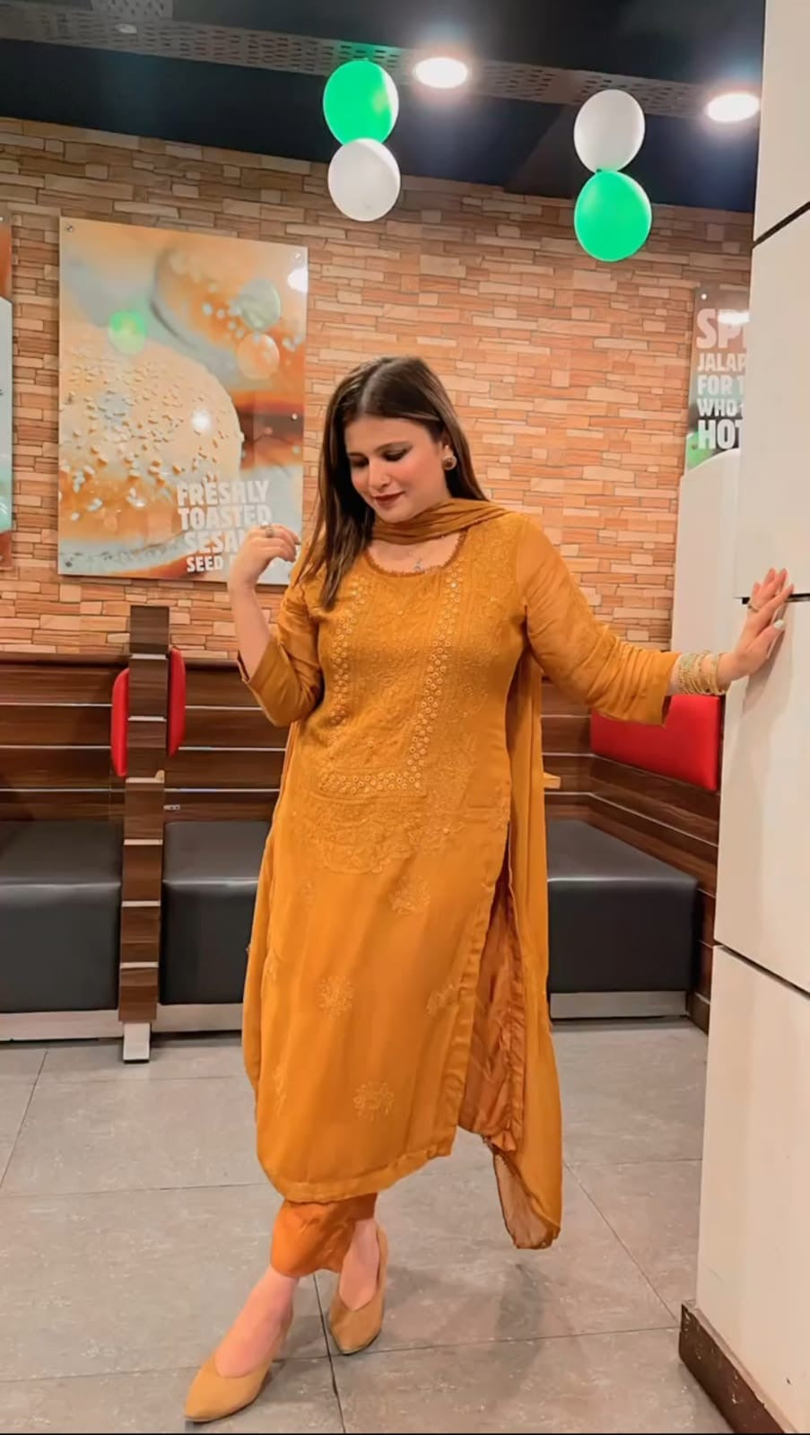 Shadow Mirror Work | Unstitched Shirt Dupatta 2 Piece