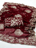 LCD Gotta Kinari Work | Unstitched Shirt Dupatta 2 Piece