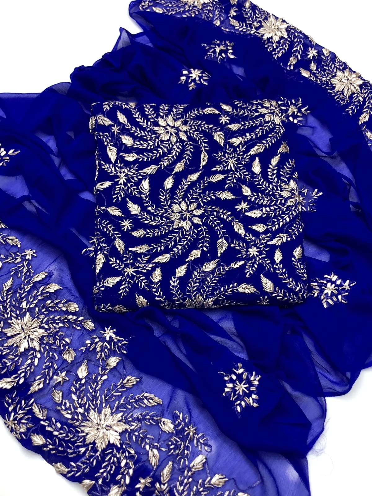 Pressed Sui Gotta Work | Unstitched Shirt Dupatta 2 Piece