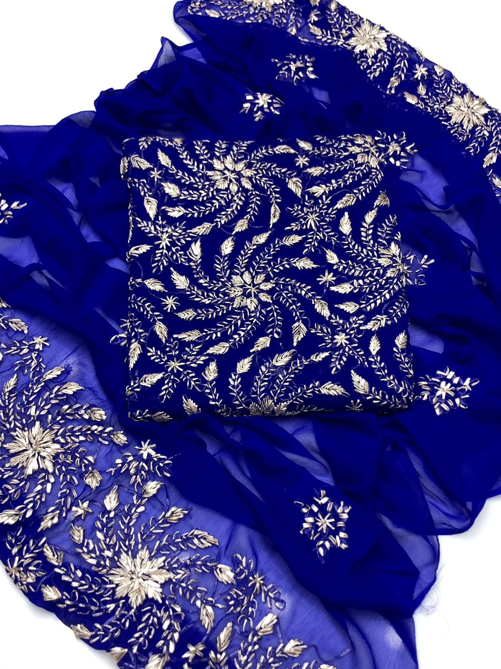 Pressed Sui Gotta Work | Unstitched Shirt Dupatta 2 Piece