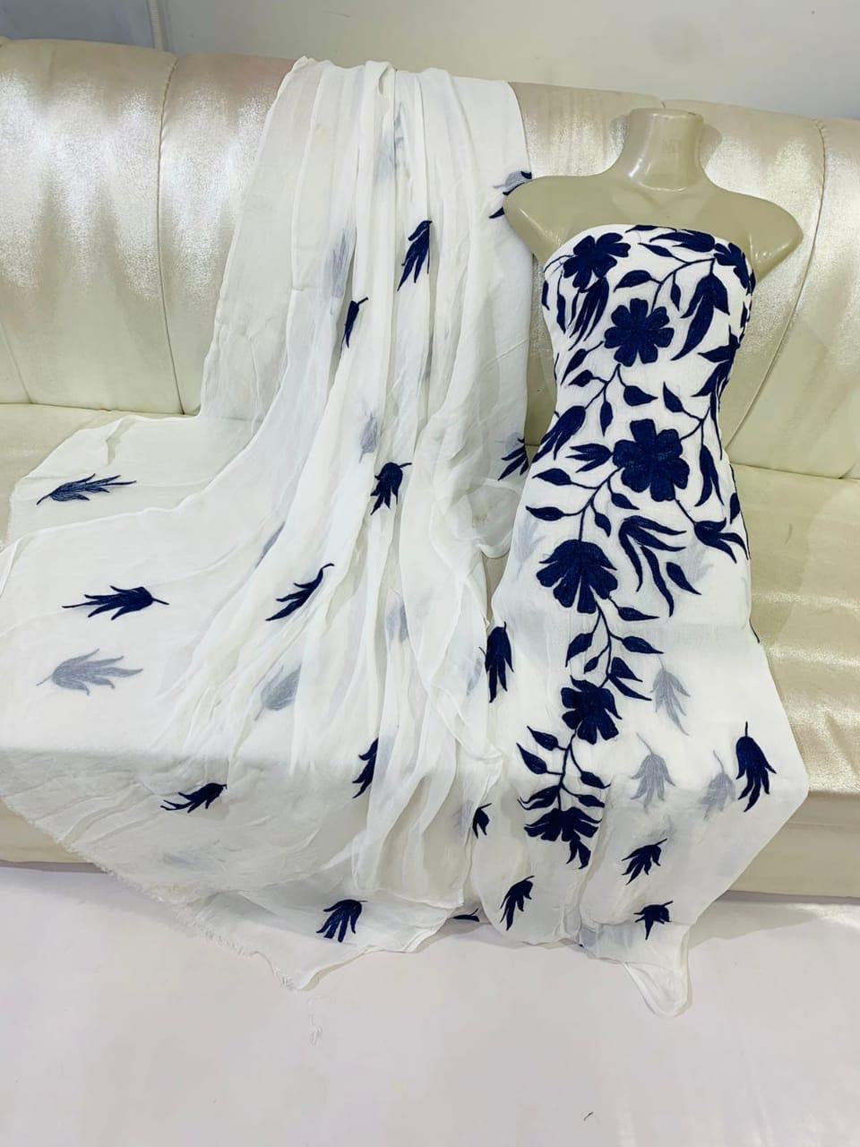 Aar Embroidery | Unstitched Shirt Dupatta 2 Piece