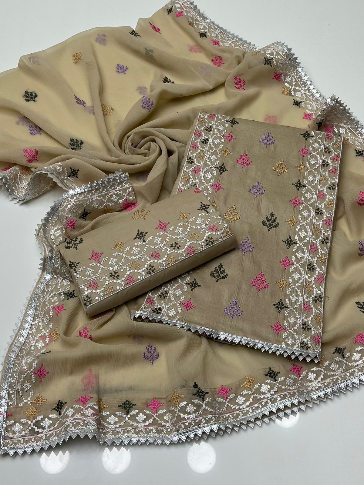 Cross Stitch Lawn | Unstitched Shirt Dupatta Trouser 3 Piece