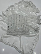 Dot Line Daman Mukesh | Unstitched Shirt Dupatta 2 Piece