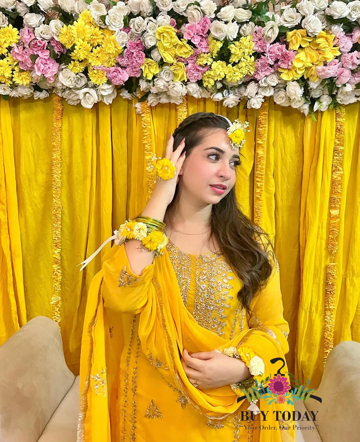 Gotta Kinari Work | Unstitched Shirt Dupatta 2 Piece