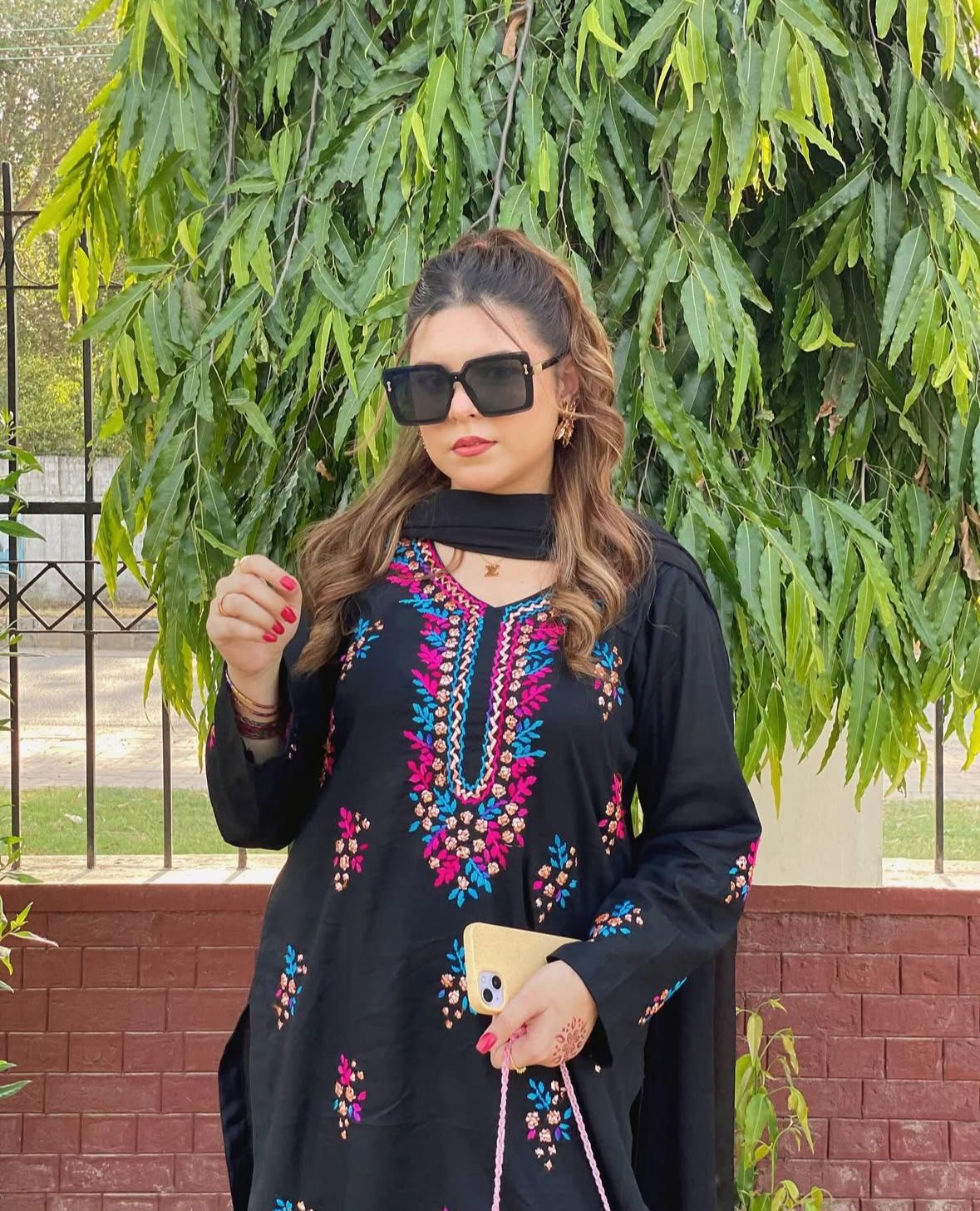 Thread & Gotta Work | Unstitched Shirt Dupatta Trouser 3 Piece